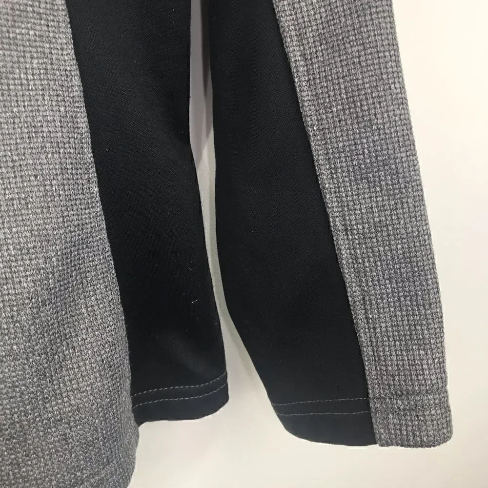 Spyder Gray and Black Zip Up Thermal Jacket with Pink Trim